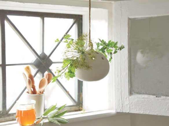 Ceramic Hanging Flower Frog Vase
