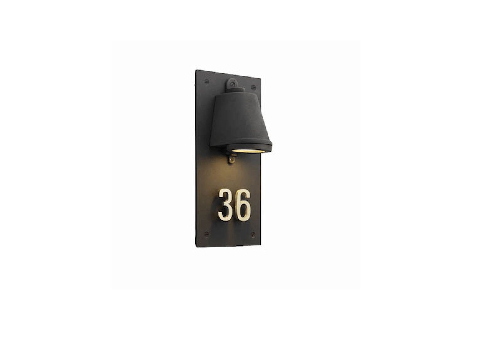 LED House Number Light Waterproof Wall Mounted Illuminated House Numbers Plaque Solar Powered Digital Night Light Door Number Sign for Outdoor Bar Decoration