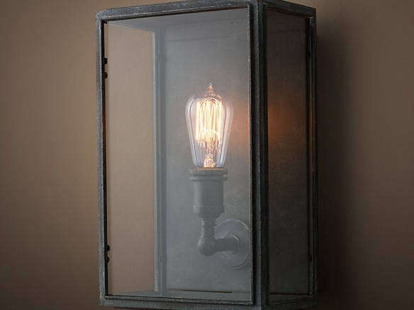 Union Filament Clear Glass Wide Sconce