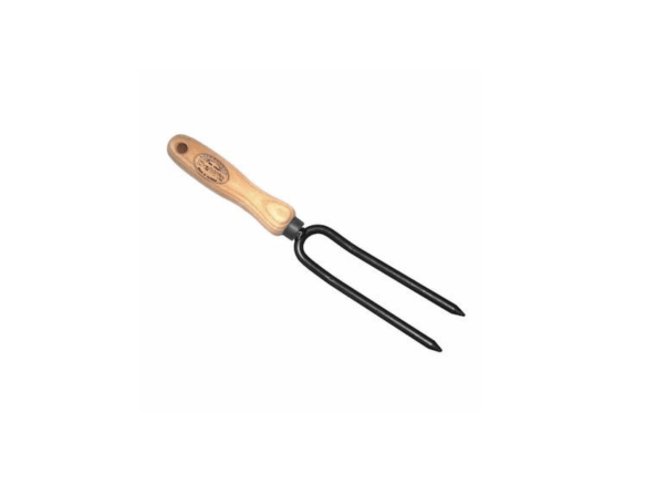 DeWit 2-Pronged Small Handled Weeding Fork