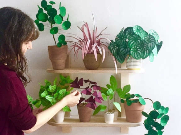 Paper Chase: Artful Plant Sculptures by Corrie Beth Hogg for GRDN Brooklyn