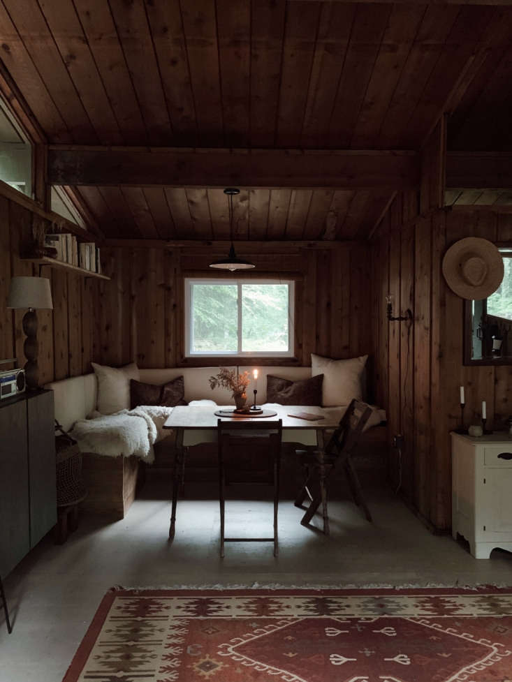 Photograph by Alice Saunders, from Unplugged: A Couple’s DIY, Totally Off-the-Grid Cabin in the New Hampshire Woods.
