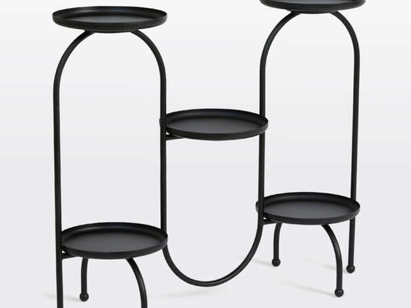Black Tray Plant Stand
