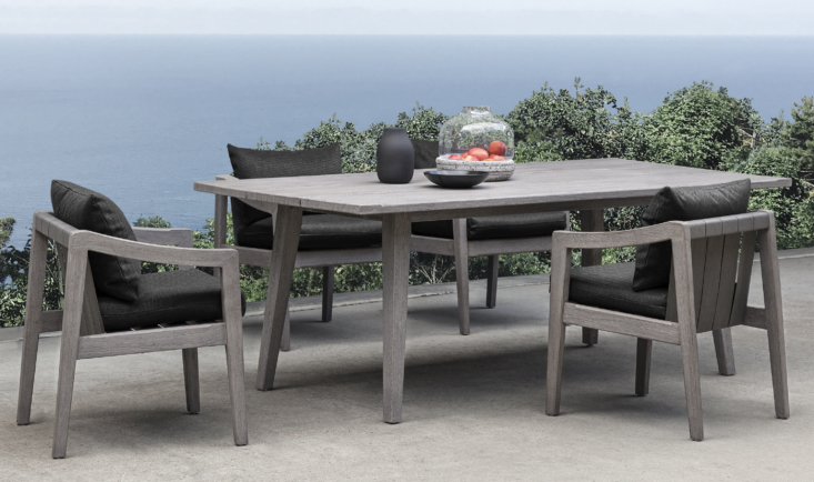 like the rest of the collection, the del mar rectangle dining table is equal pa 17