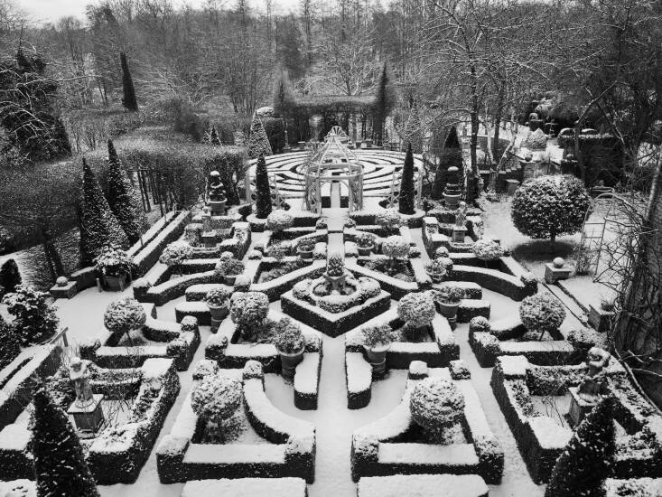 A parterre and labyrinth created from an entirely blank canvas at a private manor house in Hampshire