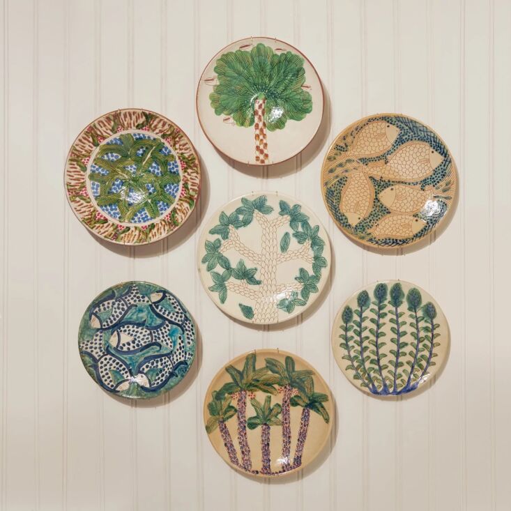 Malaika&#8\2\17;s sea-inspired plates are hand-crafted in the Egyptian village of Tunis by master potter Mohamed Mahmoud. Find out where to purchase them in Remodelista Reconnaissance: Hand-Painted Plates that Evoke the Sea.