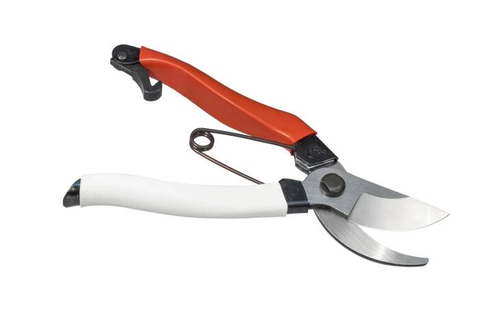 The Okatsune \10\1 Bypass Pruners are seven inches long, ideal for smaller hands. \$49 at Hardwick and Sons.