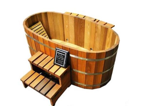 Japanese Wood Hot Tub for 2