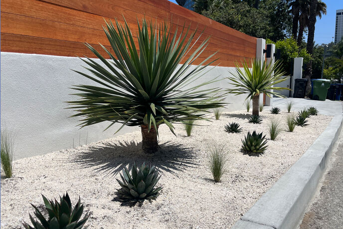 Minimal Entrance Landscape Design, Los Angeles