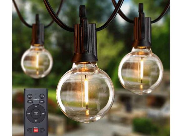 LED String Lights Outdoor, G40 Bulbs