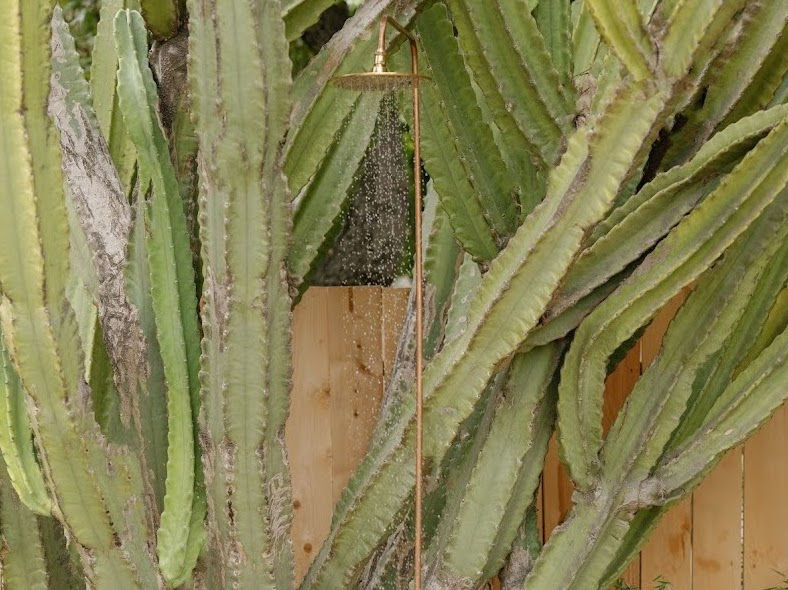 Object of Desire: An Elegant Brass & Copper Outdoor Shower by OR.CA