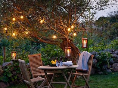 How to Hang Outdoor String Lights - Finding Silver Pennies