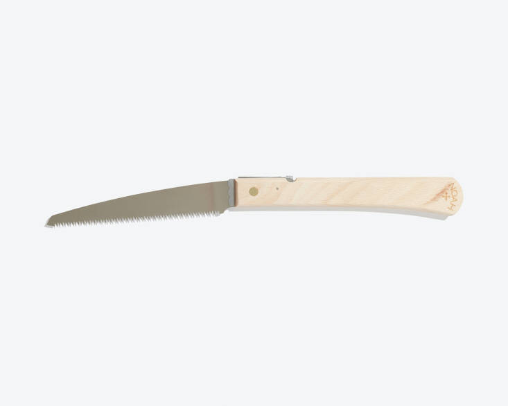 The Moku folding saw with beechwood handle is for pruning jobs that require more heft than the secateurs.