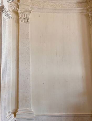 Aggregate Plaster Imitating Birch Bark