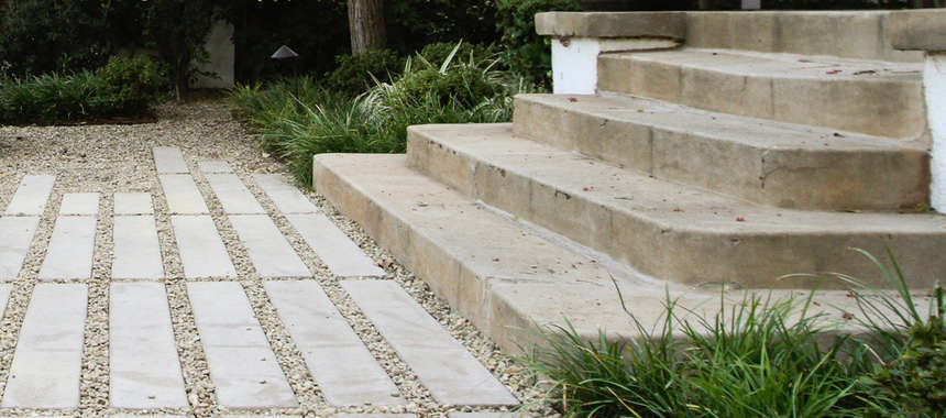 Hardscaping 101: Poured-In-Place Concrete - Gardenista