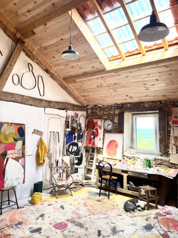Photograph by Heather Chontos, from Artist Visit: Heather Chontos’s \17th-Century Barn Studio in Southwest France.