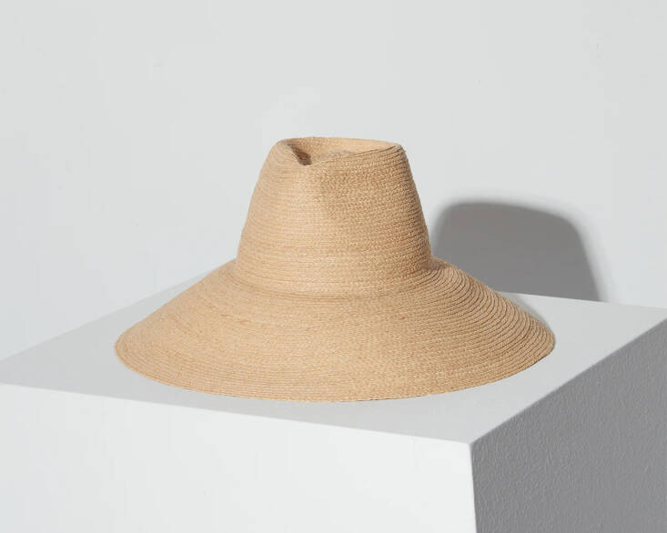 Molly Sedlacek, founder of ORCA, a California landscape design firm, shares that for her, a wide-brimmed hat like this one from Janessa Leoné is a must. “It covers my full face and shoulders. I don&#8217;t leave home without it,” she says. The lightweight raffia is also packable, should you wish to travel with it. The Tinsley Wide Brim hat is $267.