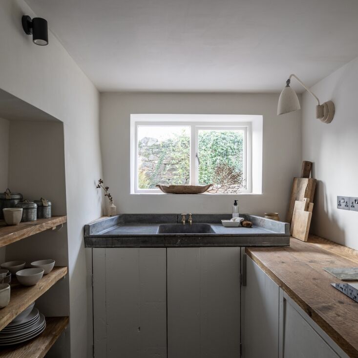 A petite kitchenette that packs a punch. Photograph by Harry Crowder, courtesy of Harp Studio, from Kitchen of the Week: A Tiny Reclaimed Kitchen, Designed in a Wink.