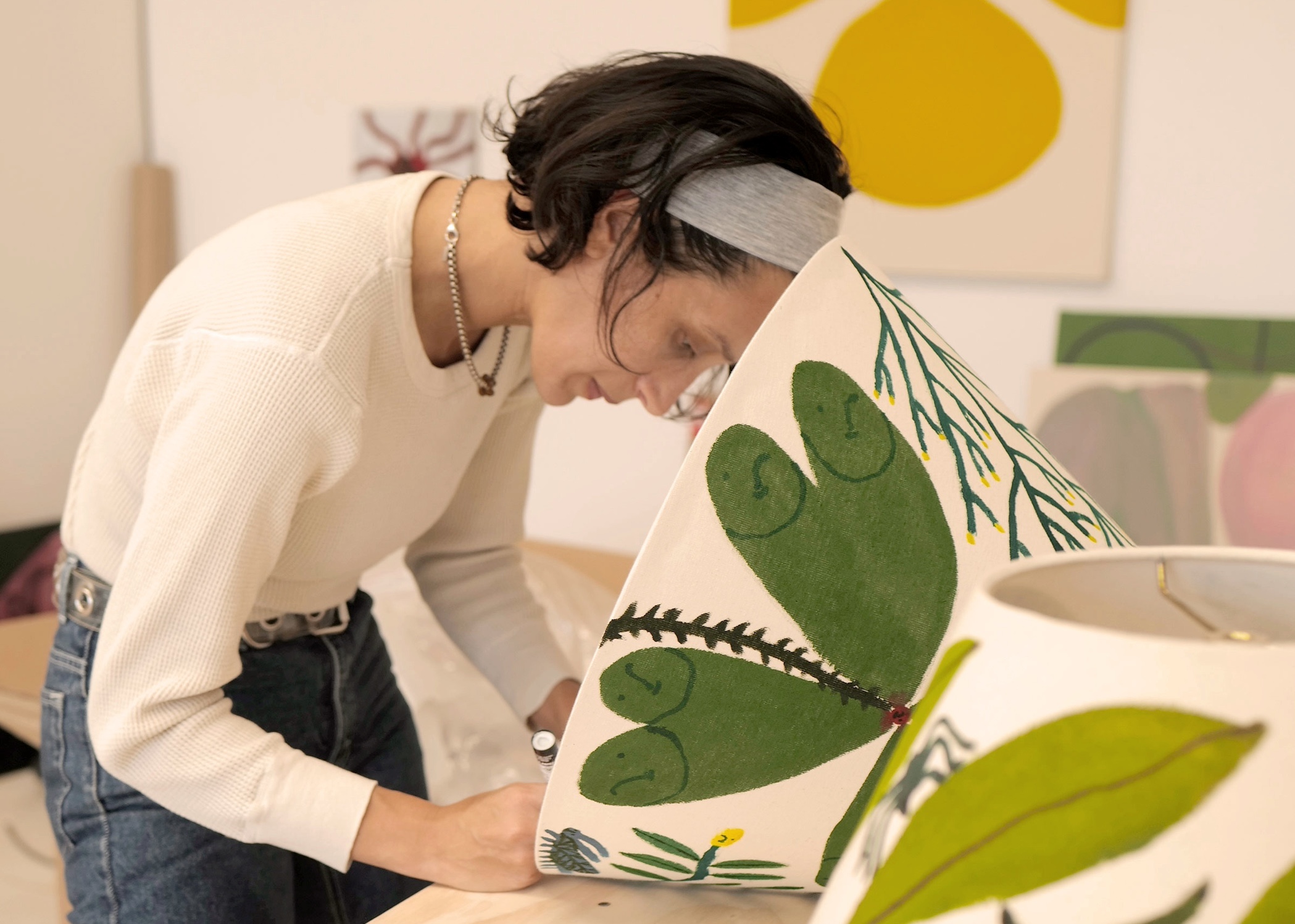 Emma Kohlmann’s Hand-Painted Lamps from Slow Roads