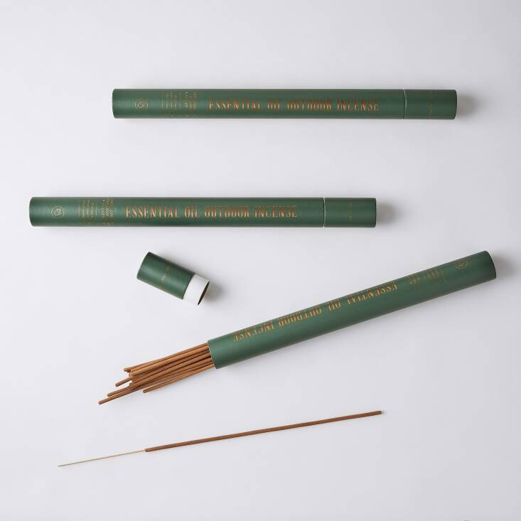   A mosquito repellent that smells nice? Yes, please. Floral Society&#8\2\17;s Outdoor Incense & Mosquito Repellent is handcrafted from punk wood in Connecticut and has essential oils that deter insects; \$59.50 at Food5\2.