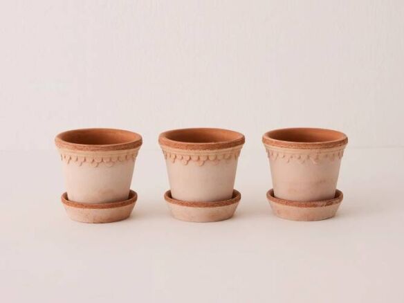 Copenhagen Planter & Saucer, Set of 3
