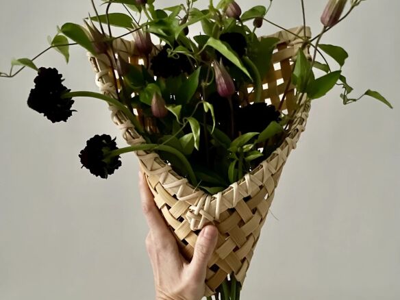 Woven Flower Sleeve Beginner Basket Weaving Kit