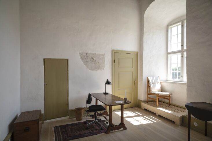 Photograph by Helene Høyer Mikkelsen for Linolie & Pigment, from A Modern Monastery: Ørslev Monastery Work Refuge in Højslev, Denmark.