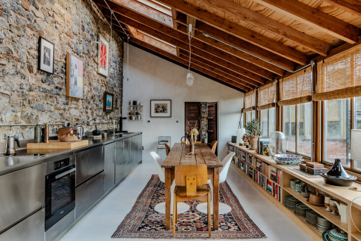 Photograph by Paul Whitbread, courtesy of The Modern House, from ‘Romanticism of the Ruin’: Leila El-Kayem and Sophie Mayer’s Art-Filled Devon Home and Studio.