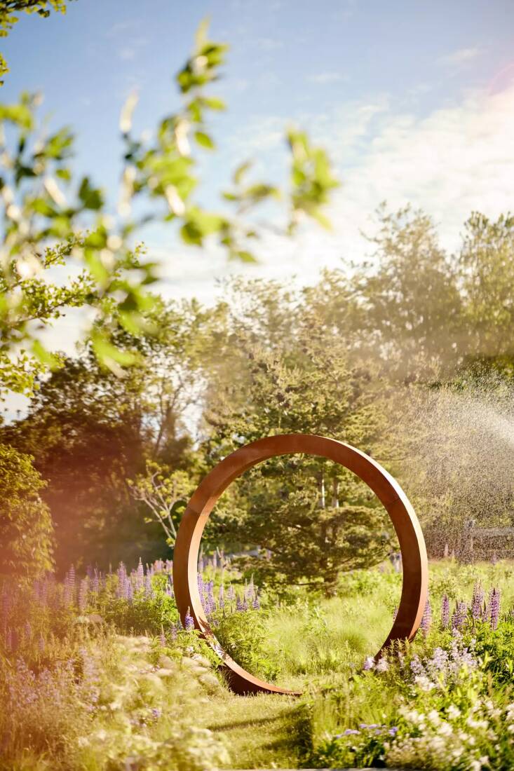 The Weathering Steel Moon Gate in Corten steel comes in two sizes; from \$\2,598 at Terrain.