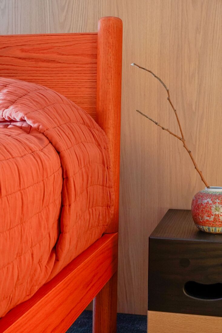 \2\20;I loved seeing the Keeps Architect Bed in a custom color at the Afternoon Light trade show. Colors are custom ordered, but one of the co-founders told me that they wanted to show designers that you could get rich, vibrant colors from the linseed oil stains they use.\2\2\1; \2\1\1; Kier Holmes; photograph from Keeps