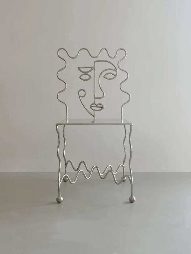 The \2\16;M. Dupont\2\17; Chair is by self-taught artist St. Naive. It\2\17;s \$3,648 at The Oblist.