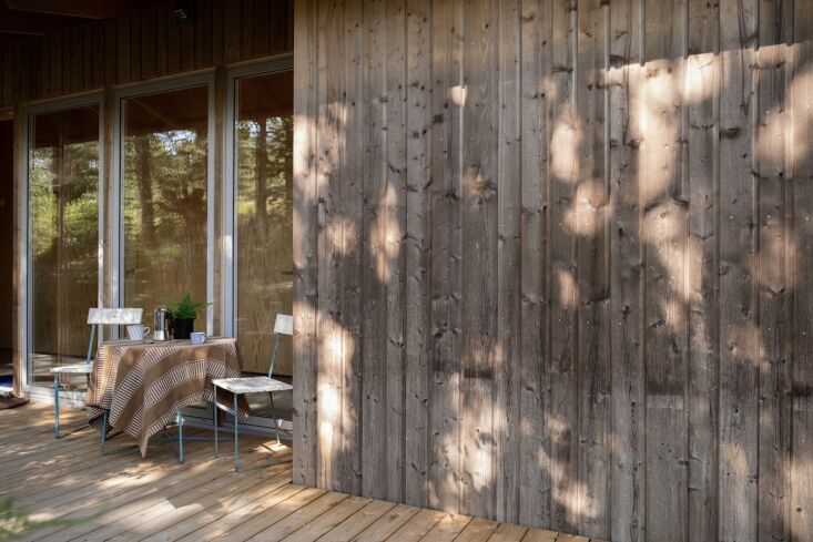 Photograph by Elisabeth Dunker, courtesy of Fine Little Day, from At Home on the West Coast of Sweden: A Plywood Retreat Filled with Cost-Conscious Design Ideas.
