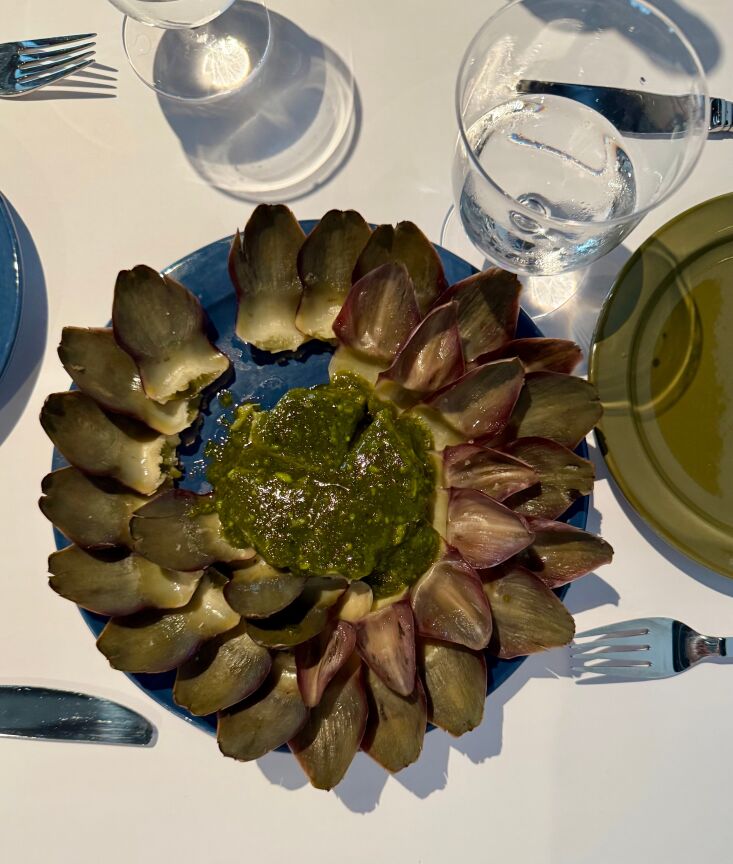 \2\20;On a recent Scandinavian vacation, my husband and I headed straight to Restaurant Daphne, star chef Frederik Bille Brahe\2\17;s just-opened canteen. It\2\17;s rightfully known as the coolest new kitchen in Copenhagen, and we are still dreaming about his deconstructed artichoke.\2\2\1; \2\1\1; Margot Guralnick