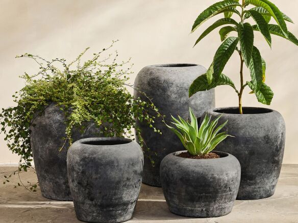 Lyre Terracotta Planters from Rejuvenation