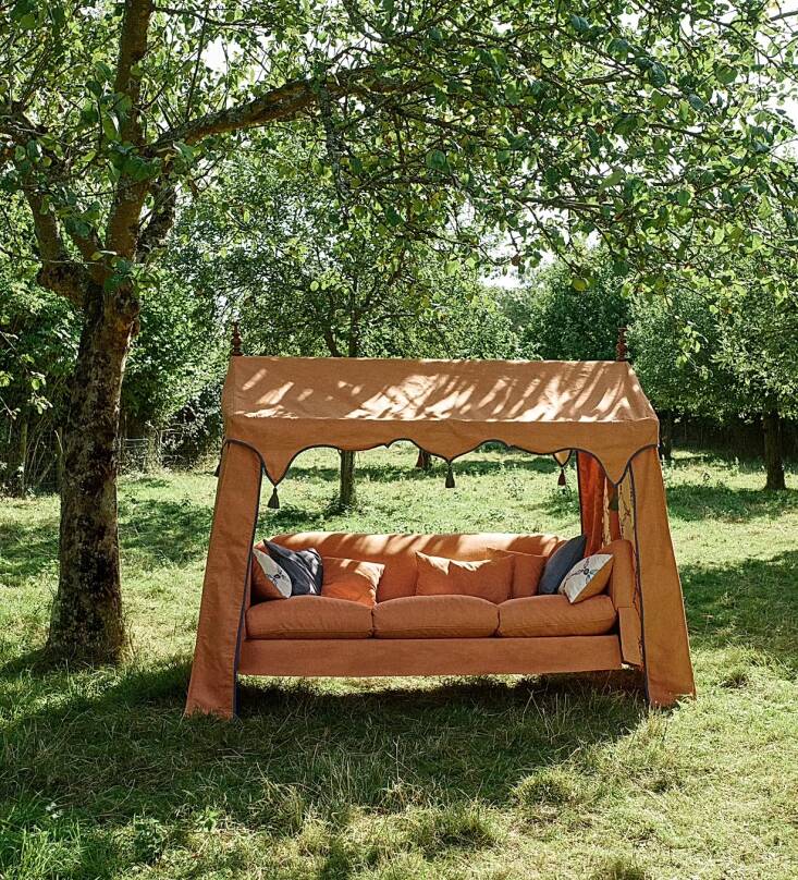 All ODD rockers are made in England, and every material, aside from the stainless steel, is sourced from the country. This orange version is in the home of garden designer Sean Pritchard. See more of his garden in ODD\2\17;s journal.