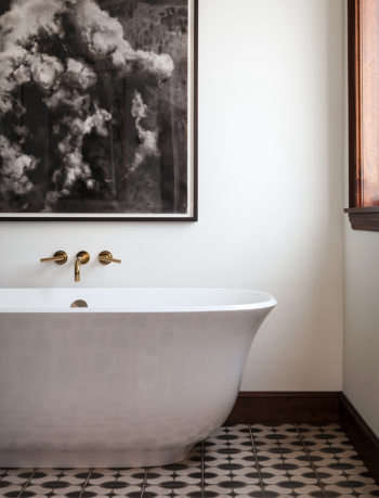Monterey Heights Master Bathroom by SVK Interior Design