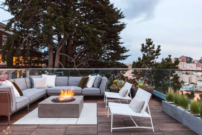 Russian Hill Roof Deck by SVK Interior Design